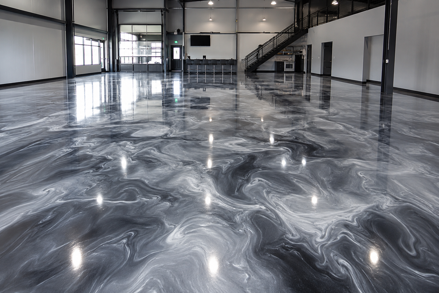 metallic flooring